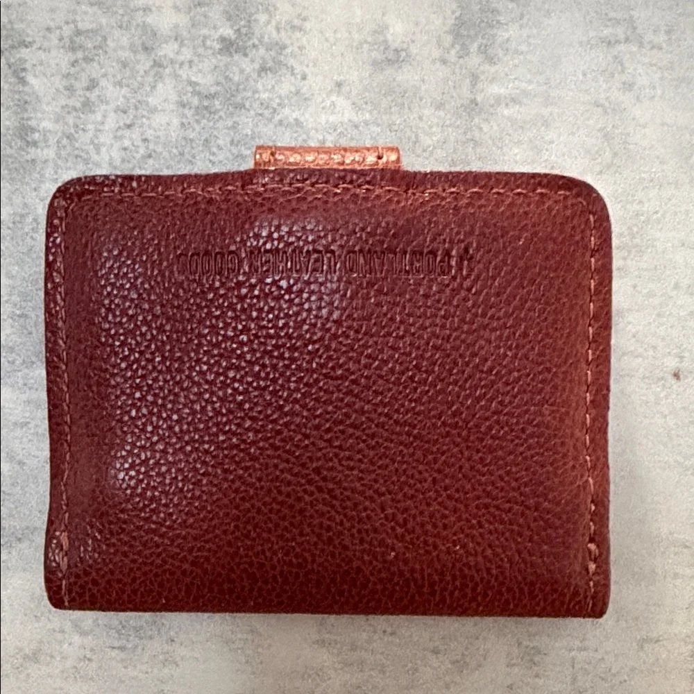 Portland Leather Brown Canvas Pouch and Leather Wallet Set - Picture 3 of 4
